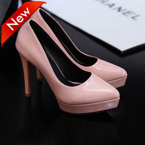 Chaussures de printemps femme en PU pointu étanche, ouverture profonde- sexy - semelle caoutchouc Ref 999303