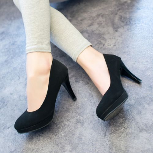 Chaussures de printemps femme en ronde ouverture profonde, étanche - Commuter semelle caoutchouc Ref 999313