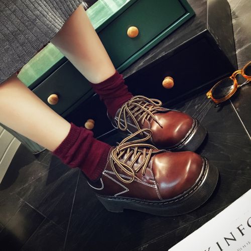 Chaussures de printemps femme en PU ronde - japonais Ref 999320