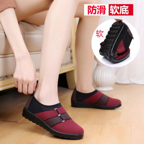 Chaussures de printemps femme en tissu ronde Modèles mélangées, décoration métallique - confortable semelle polyuréthane Ref