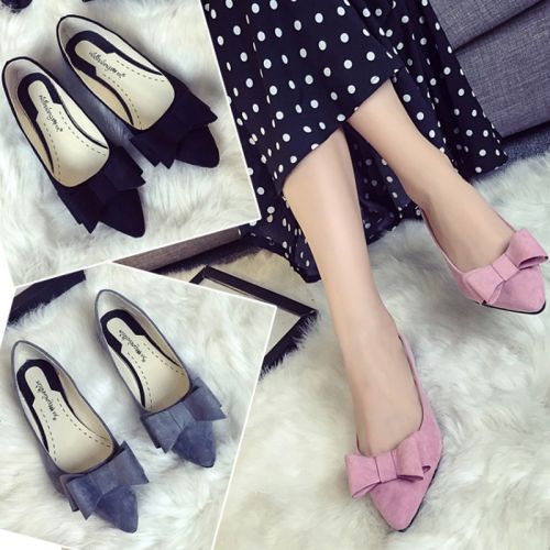 Chaussures de printemps femme en pointu arc - semelle caoutchouc Ref 999343