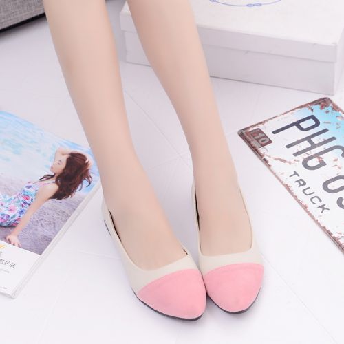 Chaussures de printemps femme en PU pointu - simple semelle caoutchouc Ref 999357