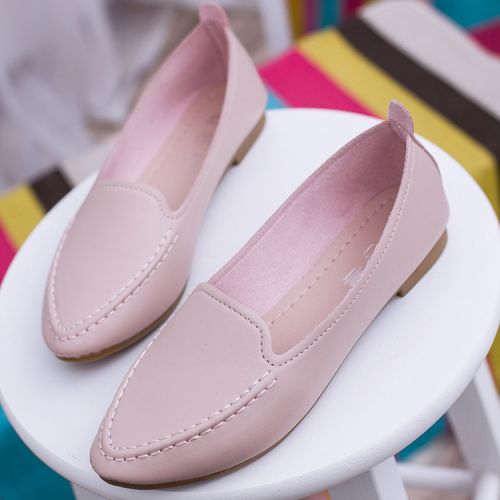 Chaussures de printemps femme en PU pointu ouverture profonde- loisir - semelle TPR Ref 999366