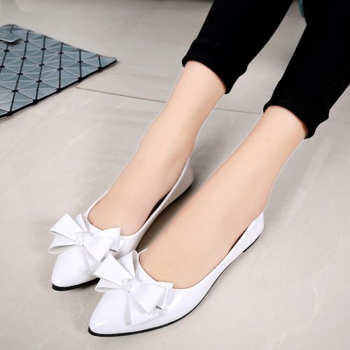Chaussures de printemps femme en PU pointu arc - semelle caoutchouc Ref 999368