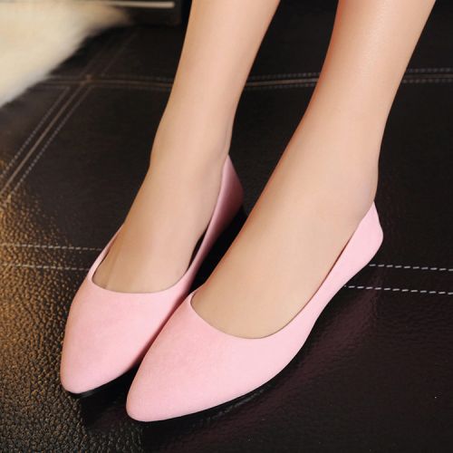 Chaussures de printemps femme en PU pointu ouverture profonde, Style romain - semelle caoutchouc Ref 999386