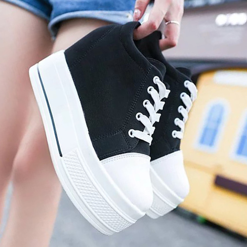Chaussures de printemps femme en PU ronde - Ref 999421