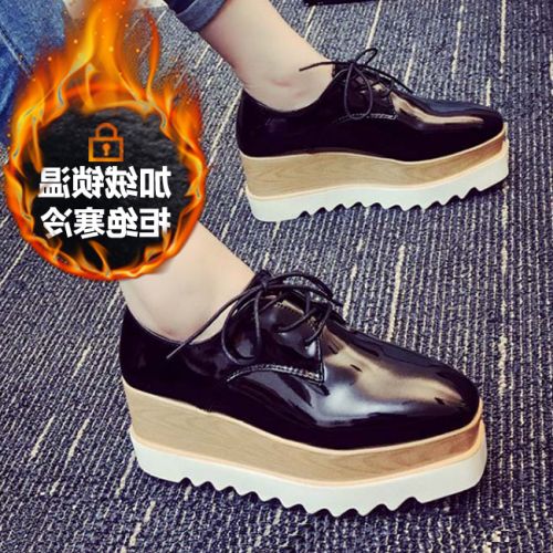 Chaussures de printemps femme en Manteau peinture tête carrée - semelle polyuréthane Ref 999424