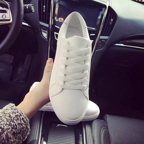 Chaussures de printemps femme en PU ronde avec lacets - loisir semelle caoutchouc Ref 999426