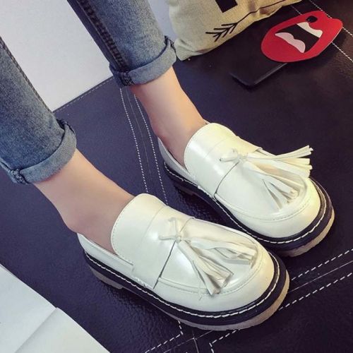 Chaussures de printemps femme en PU ronde - Ref 999430