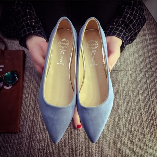 Chaussures de printemps femme en PU pointu ouverture profonde- Europe - semelle caoutchouc Ref 999432