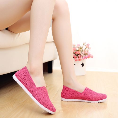 Chaussures de printemps femme en engrener ronde - doux semelle plastique Ref 999733