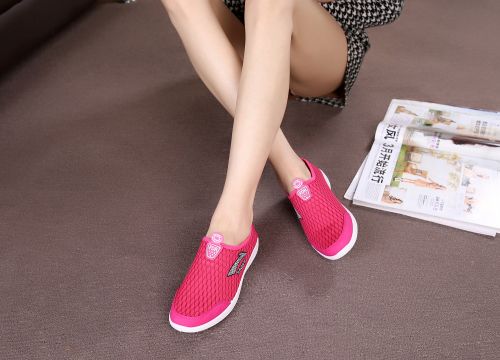 Chaussures de printemps femme en engrener ronde - loisir semelle caoutchouc Ref 999783