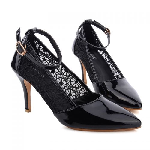 Chaussures de printemps femme en Manteau peinture pointu ouverture profonde, creux, moraillon, engrener, Style romain - s