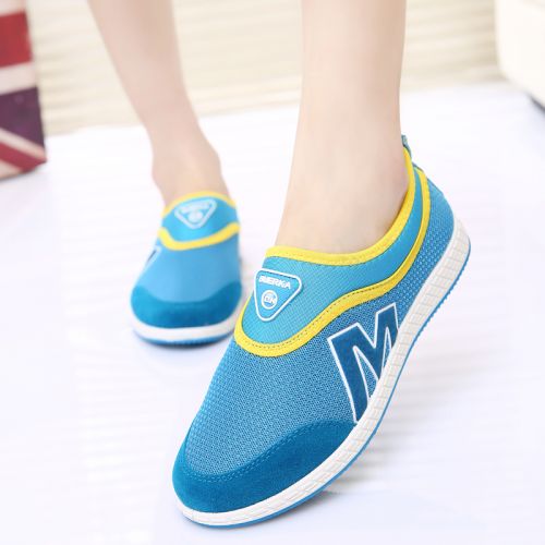 Chaussures de printemps femme en engrener ronde - loisir semelle caoutchouc Ref 999921