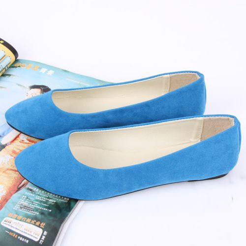 Chaussures de printemps femme en fourrure pointu ouverture profonde- princesse - semelle plastique Ref 999968