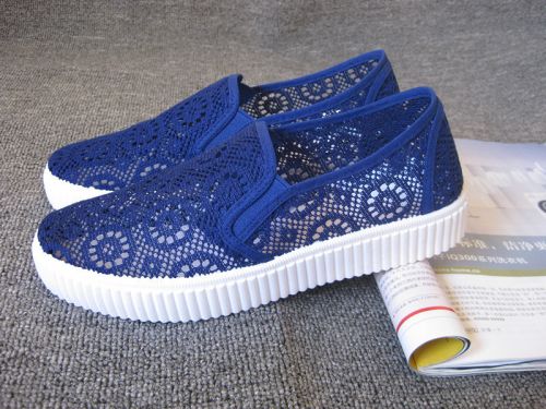 Chaussures de printemps femme en engrener ronde ouverture profonde, creux - loisir semelle plastique Ref 999978