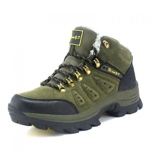 Chaussures de ski en cuir vache fendu - Ref 1067040