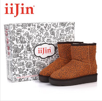 Chaussures de ski en cuir vache fendu IIJIN - Ref 1067250
