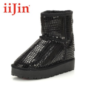 Chaussures de ski en cuir vache fendu IIJIN - Ref 1067276