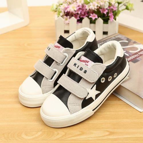 Chaussures de tennis enfants en toile WARRIOR rivet pour printemps - semelle caoutchouc naturel Ref 1003113