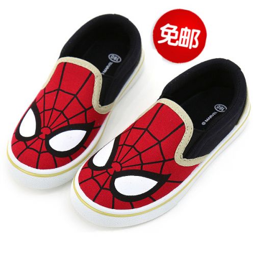 Chaussures de tennis enfants en toile SPIDER-MAN pour printemps - semelle Ref 1003378