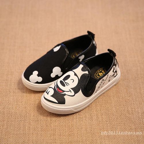 Chaussures de tennis enfants en toile pour printemps - semelle caoutchouc Ref 1003536