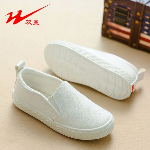 Chaussures de tennis enfants en similicuir pour printemps - semelle caoutchouc Wear Ref 1003636