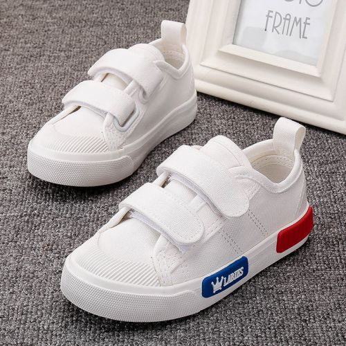 Chaussures de tennis enfants en toile pour printemps - semelle caoutchouc Ref 1003754