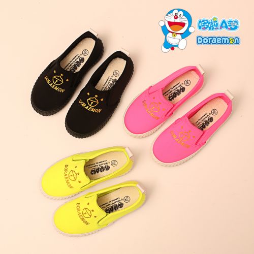 Chaussures de tennis enfants en toile DORAEMONA pour printemps - semelle caoutchouc antidérapant Ref 1003823