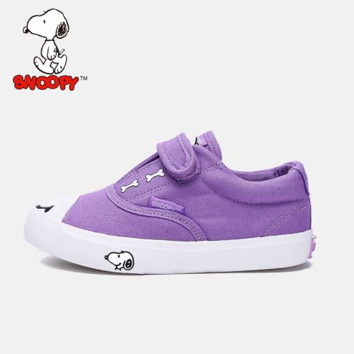 Chaussures de tennis enfants en toile SNOOPY pour printemps - semelle vulcanisation Ref 1003988