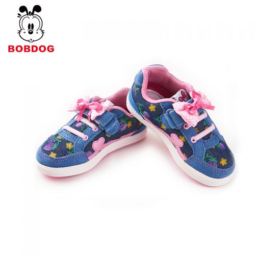 Chaussures de tennis enfants en toile BOBDOG pour printemps - semelle caoutchouc Ref 1004066