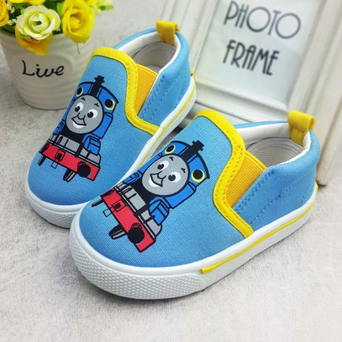 Chaussures de tennis enfants en toile pour printemps - semelle plastique Ref 1004259