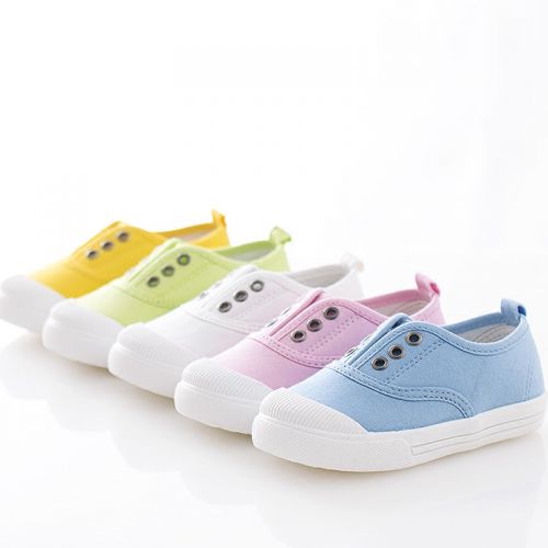 Chaussures de tennis enfants en toile pour été - semelle caoutchouc Ref 1004416