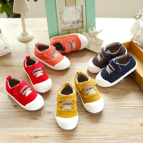 Chaussures de tennis enfants en toile pour printemps - semelle plastique Ref 1004424