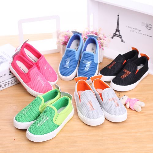Chaussures de tennis enfants en tissu WARRIOR creux pour printemps - semelle caoutchouc Ref 1004571
