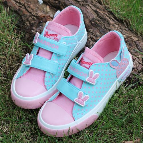 Chaussures de tennis enfants en toile WARRIOR pour printemps - semelle caoutchouc Ref 1004584
