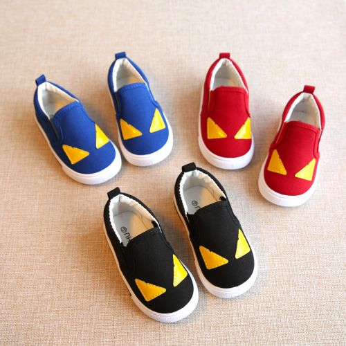 Chaussures de tennis enfants en toile pour printemps - semelle plastique Ref 1004746