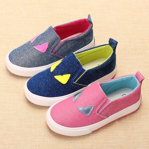 Chaussures de tennis enfants en toile SPONGEBOB SQUAREPANTS paillette pour printemps - semelle caoutchouc Ref 1004840