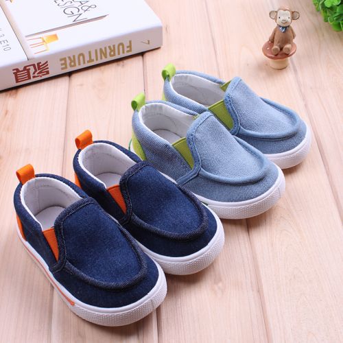 Chaussures de tennis enfants en toile pour printemps - semelle plastique Ref 1004934