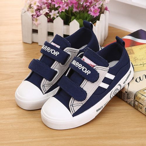 Chaussures de tennis enfants en toile WARRIOR pour printemps - semelle caoutchouc Ref 1004984