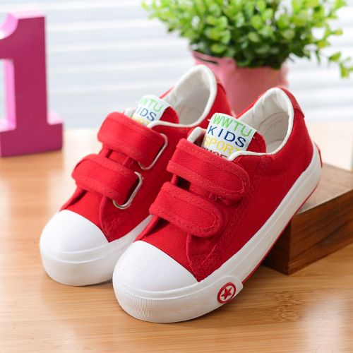 Chaussures de tennis enfants en toile pour printemps - semelle caoutchouc Ref 1005076