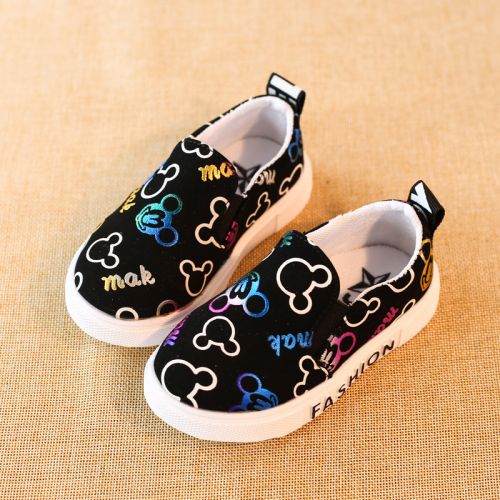 Chaussures de tennis enfants en toile pour printemps - semelle caoutchouc Ref 1005158