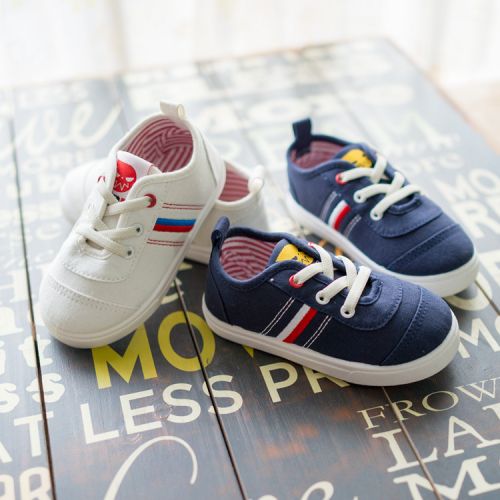 Chaussures de tennis enfants en toile pour printemps - semelle caoutchouc Ref 1005303
