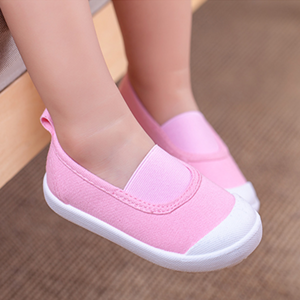 Chaussures de tennis enfants en toile CESHOESES pour printemps - semelle caoutchouc antidérapant Ref 1005403