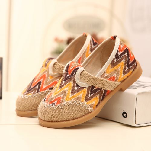 Chaussures de tennis enfants en tissu BYBAN pour printemps - Ref 1005577