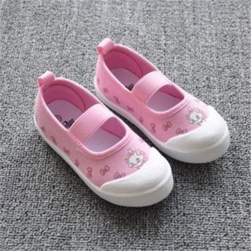 Chaussures de tennis enfants en toile pour printemps - Ref 1005650
