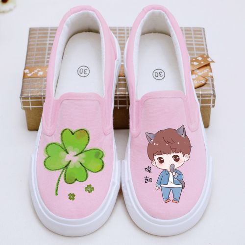 Chaussures de tennis enfants en toile pour printemps - semelle caoutchouc Ref 1005720