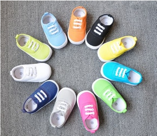 Chaussures de tennis enfants en toile pour Toute saison - semelle caoutchouc Ref 1005731
