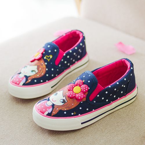 Chaussures de tennis enfants en toile CORITE pour printemps - semelle caoutchouc Ref 1005807