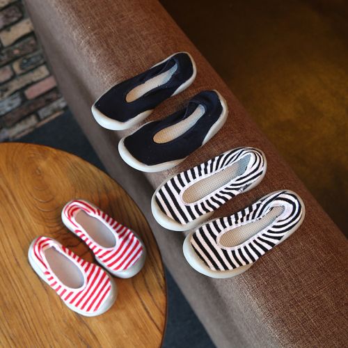 Chaussures de tennis enfants en toile brodé pour printemps - semelle plastique Ref 1005809